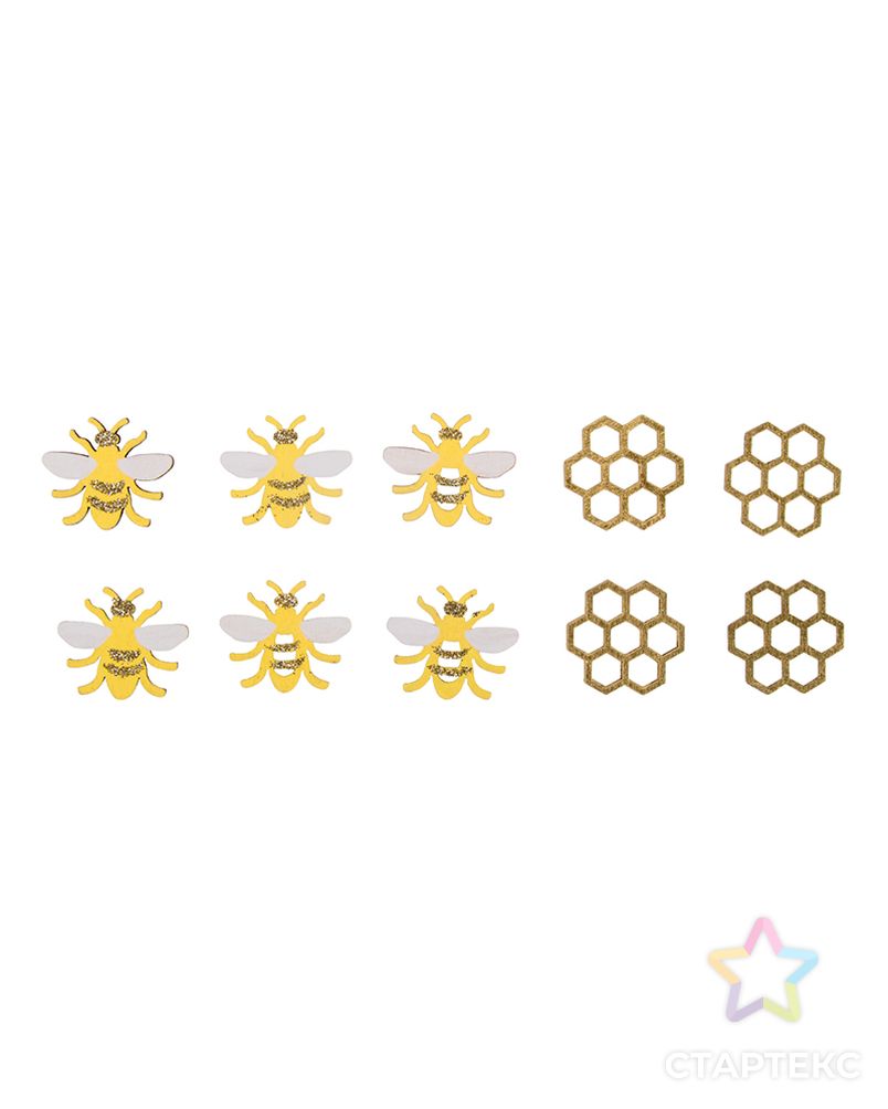 Набор декоративных элементов "Пчелы" арт. ГЕЛ-1336-1-ГЕЛ0152900 1