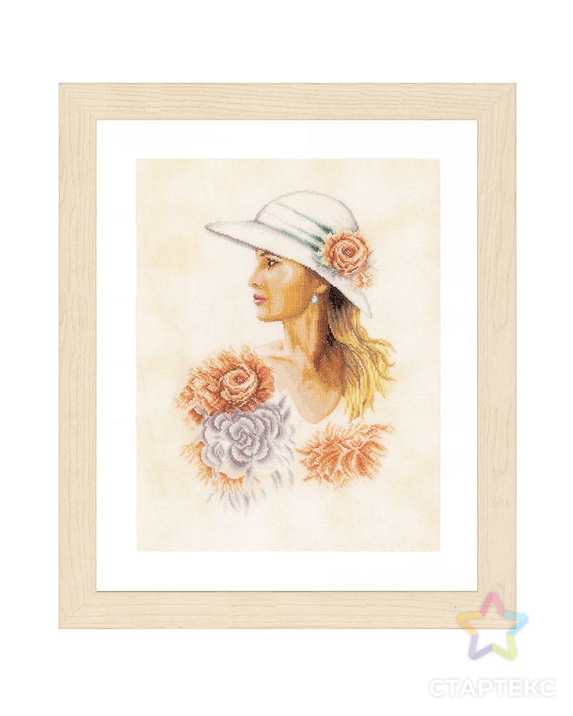 Набор для вышивания "Lady with hat" арт. ГЕЛ-1491-1-ГЕЛ0106099 1
