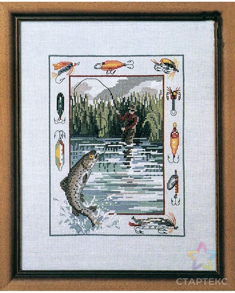 Набор для вышивания "Рыбалка" арт. ГЕЛ-1518-1-ГЕЛ0125163 1