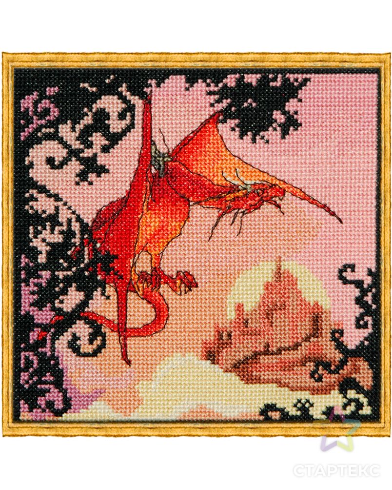 Набор для вышивания "Dragon Rouge" (Красный дракон) арт. ГЕЛ-2217-1-ГЕЛ0114693 1