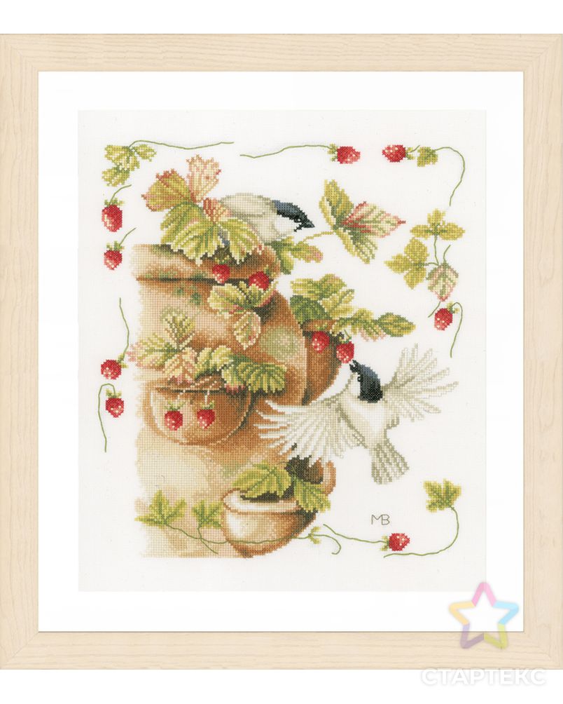 Набор для вышивания "Strawberries & Birds" арт. ГЕЛ-2724-1-ГЕЛ0121180 1