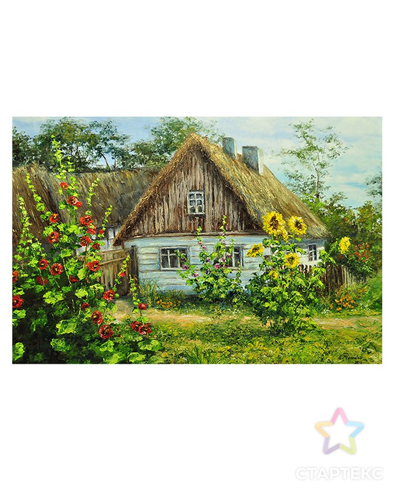 Картина стразами "Лето в деревне" арт. ГЕЛ-3109-1-ГЕЛ0161457 1