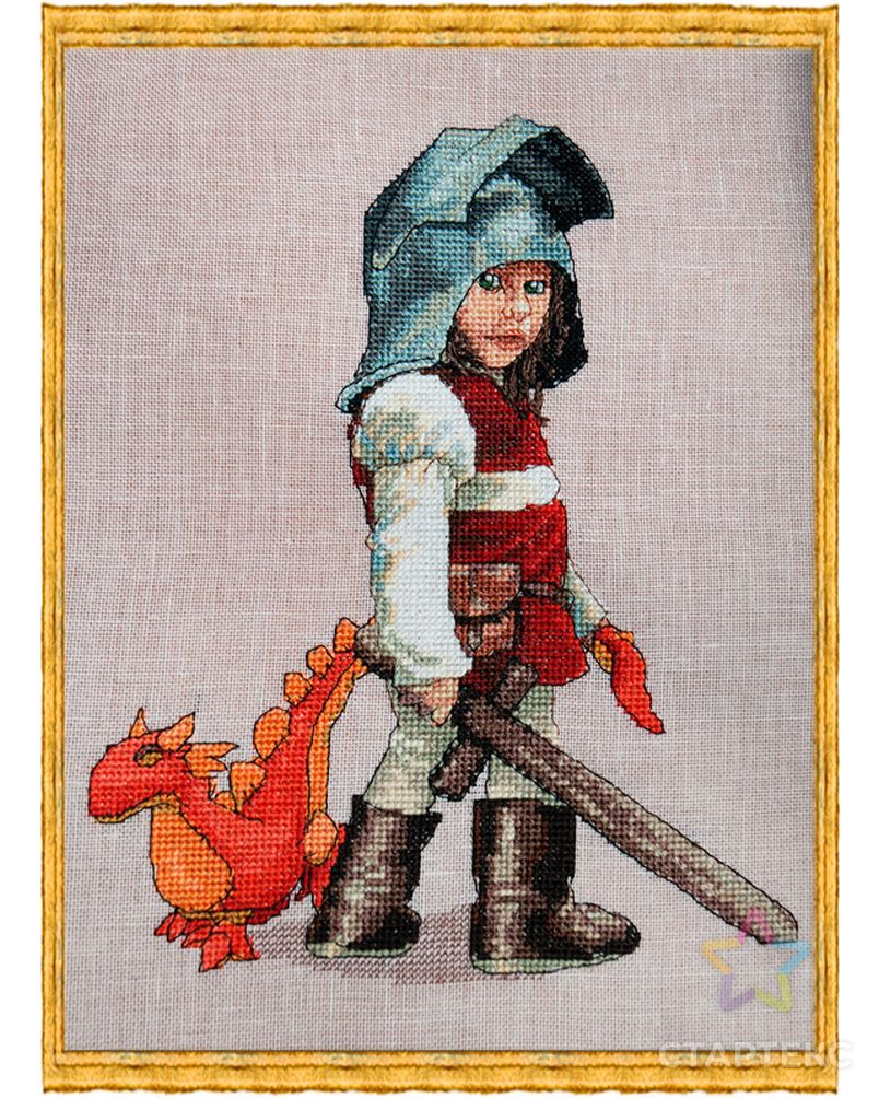 Набор для вышивания "Chevalier & Doudou" (Рыцарь и дракон) арт. ГЕЛ-3837-1-ГЕЛ0114696 1