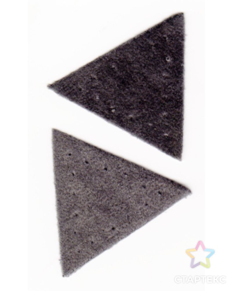 Заплатка "Треугольник" искусственная замша, цвет серый арт. ГЕЛ-4628-1-ГЕЛ0147087 1