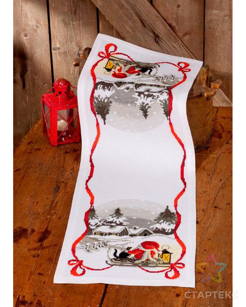 Набор для вышивания дорожки "Ночной Санта" арт. ГЕЛ-5025-1-ГЕЛ0118265 1