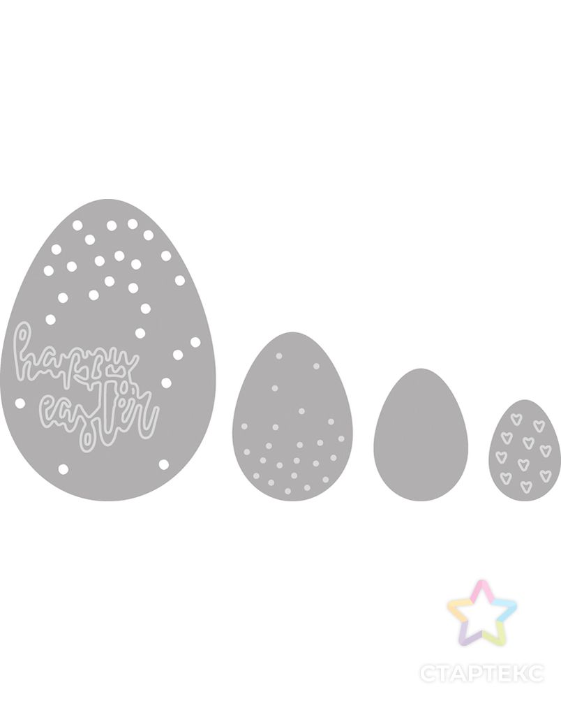 Ножи для вырубки "Пасхальные яйца" арт. ГЕЛ-6245-1-ГЕЛ0152934 1