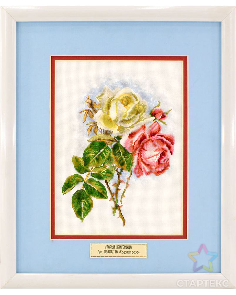 Вышитая картина "Садовая роза" арт. ГЕЛ-6551-1-ГЕЛ0132908 1