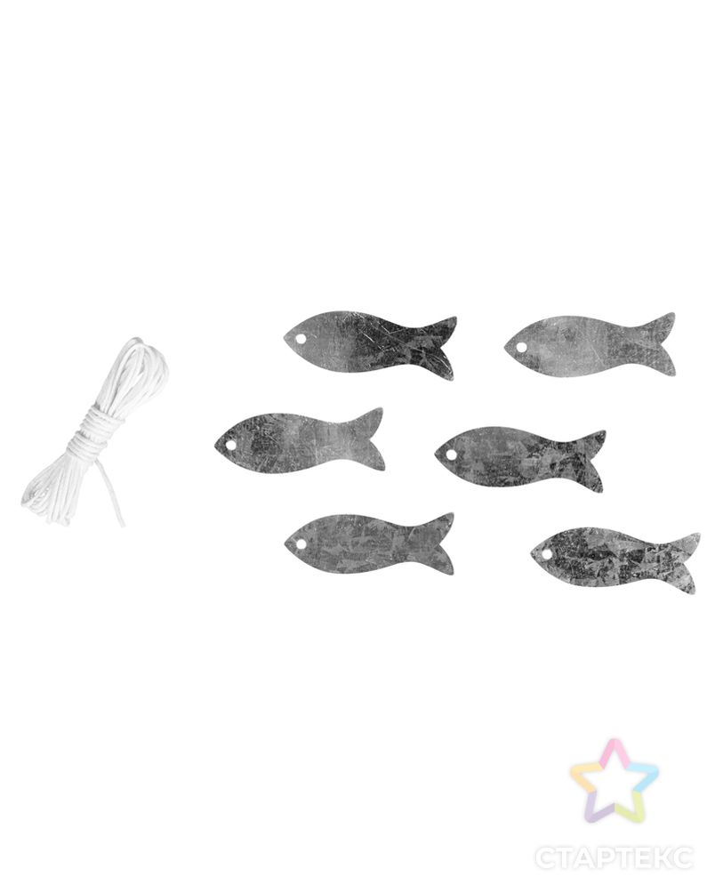 Набор декоративных элементов "Рыбки и шнурком" арт. ГЕЛ-7370-1-ГЕЛ0121261 1