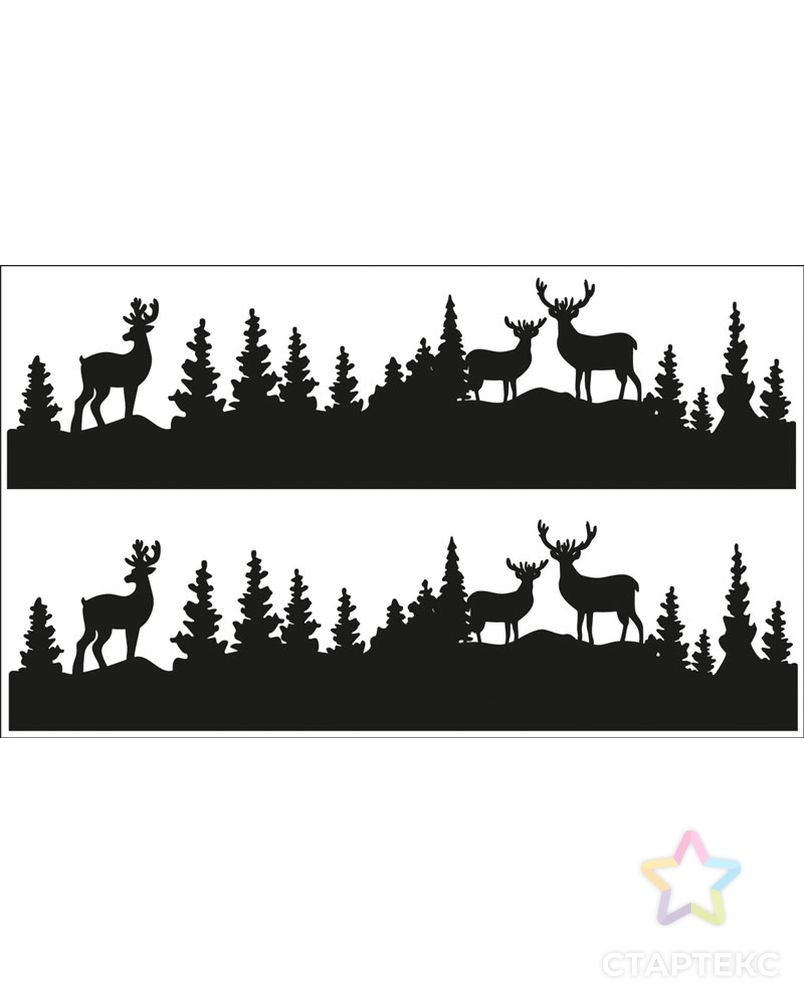 Наклейки для декорирования поверхностей "Лесные обитатели, силуэты" арт. ГЕЛ-7947-1-ГЕЛ0127793 1