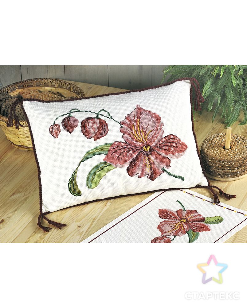 Набор для вышивания подушки "Орхидея" арт. ГЕЛ-8485-1-ГЕЛ0015345 1