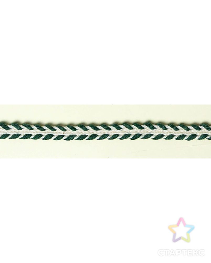 Тесьма декоративная "плетенка" ш.0,8см (зеленый) 25м арт. ГЕЛ-8564-1-ГЕЛ0114126 1