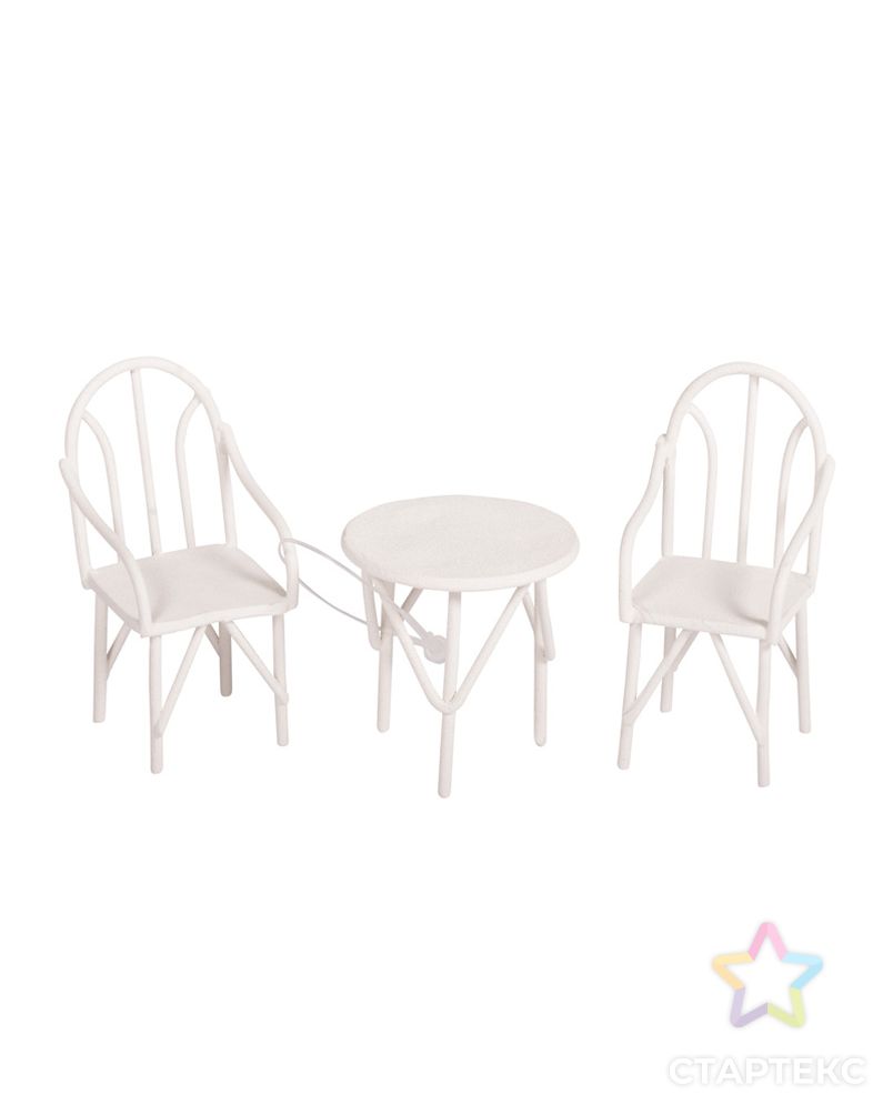 Садовая миниатюра "Стол и стулья" арт. ГЕЛ-8662-1-ГЕЛ0127503 1