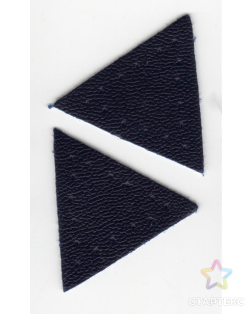 Заплатка "Треугольник" искусственная кожа с перфорацией, цвет синий арт. ГЕЛ-8680-1-ГЕЛ0147095 1