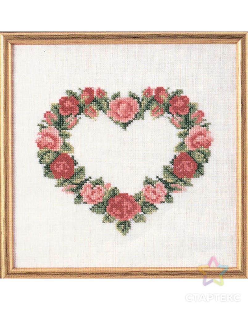 Набор для вышивания "Сердце из красных роз" арт. ГЕЛ-8887-1-ГЕЛ0125196 1