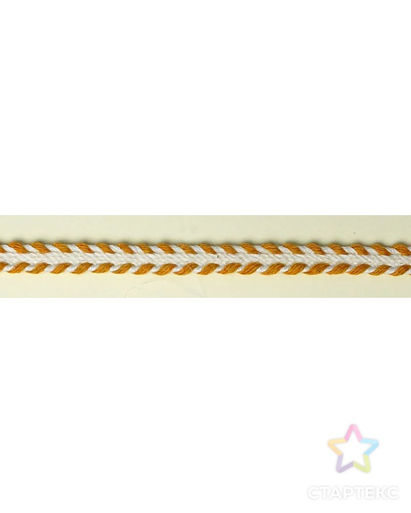 Тесьма декоративная "плетенка" ш.0,8см (желтый) 25м арт. ГЕЛ-9306-1-ГЕЛ0114122 1