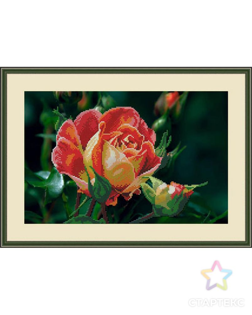 Набор для вышивания бисером «Чайная роза» арт. ГЕЛ-9380-1-ГЕЛ0108339 1