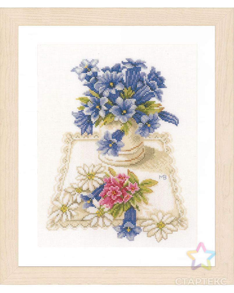 Набор для вышивания "Blue flowers" арт. ГЕЛ-9727-1-ГЕЛ0124893 1