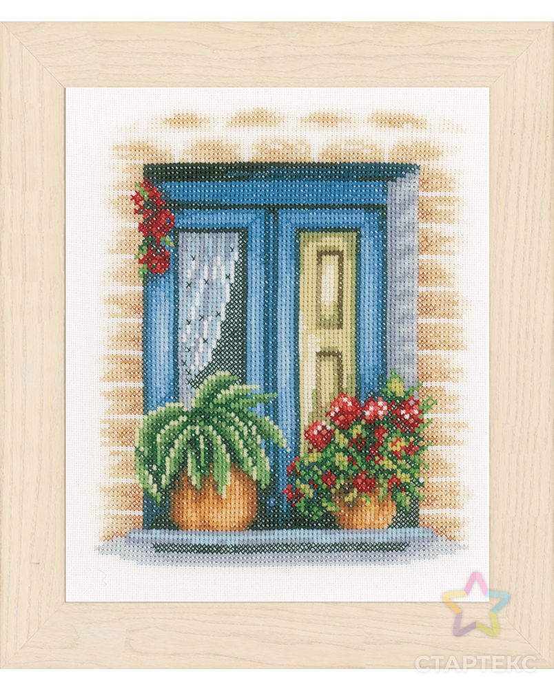 Набор для вышивания "Blue window" арт. ГЕЛ-10226-1-ГЕЛ0117077 1