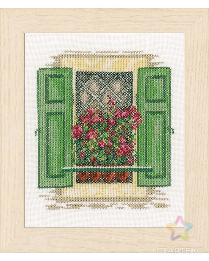 Набор для вышивания "Window with shutters" арт. ГЕЛ-10492-1-ГЕЛ0117079 1