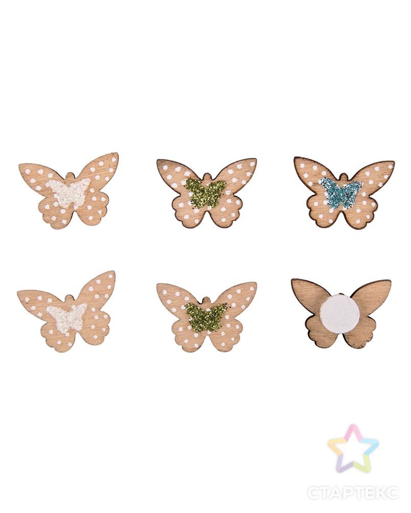 Набор декоративных элементов "Маленькие бабочки" арт. ГЕЛ-11878-1-ГЕЛ0152894 1