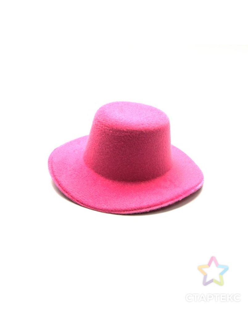 Шляпа круглая, 5,5 см, цв. розовый арт. ГЕЛ-12455-1-ГЕЛ0156943 1