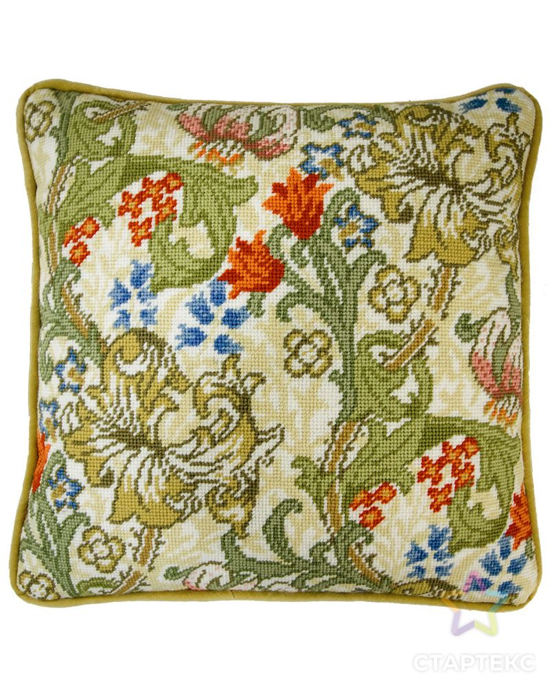 Набор для вышивания подушки "Golden Lily" William Morris (Золотая лилия) арт. ГЕЛ-12618-1-ГЕЛ0115114 1