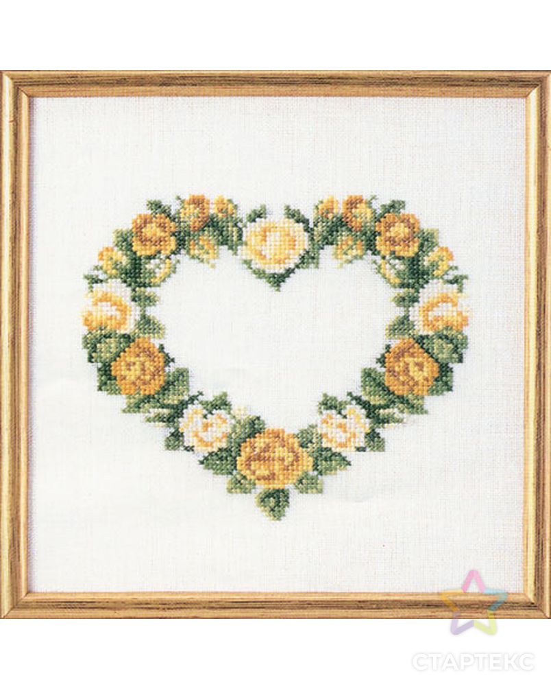 Набор для вышивания "Сердце из желтых роз" арт. ГЕЛ-12702-1-ГЕЛ0125197 1