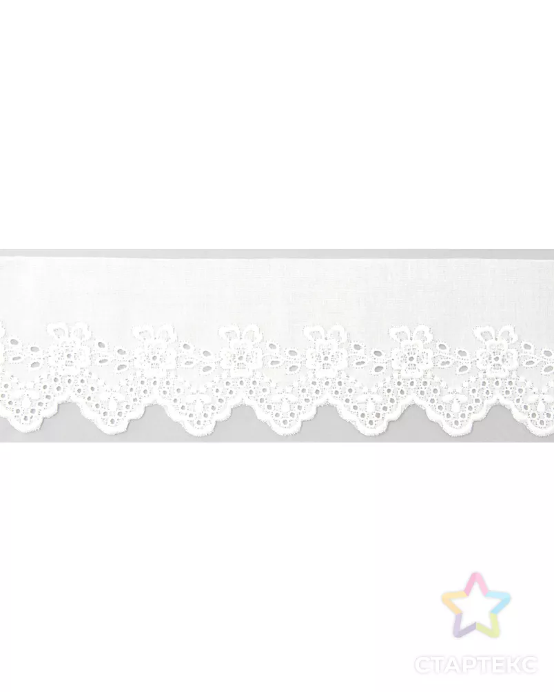 Шитье-вышивка на батисте ш.5,5см 13.3м арт. ГЕЛ-13423-1-ГЕЛ0119784 - рис. 1