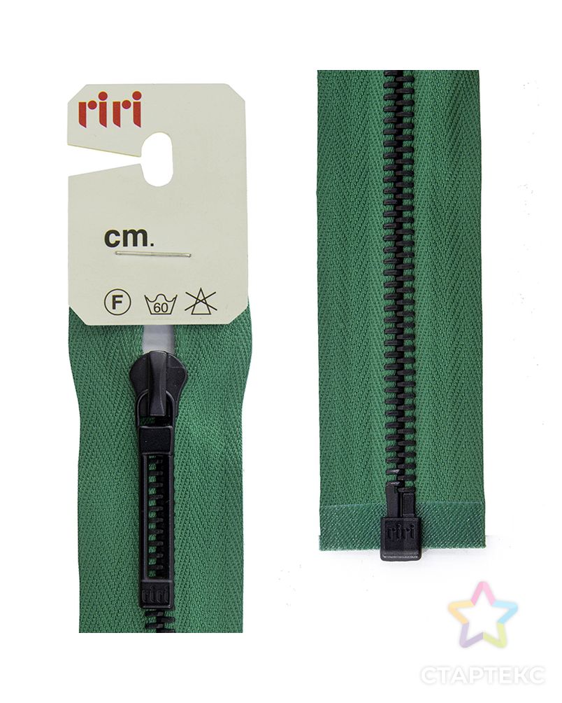 Молнии riri звено BI, слайдер STAB, неразъёмная карманная, 6 мм, 18 см, цвет 2715, зеленый арт. ГЕЛ-13710-1-ГЕЛ0137624 1