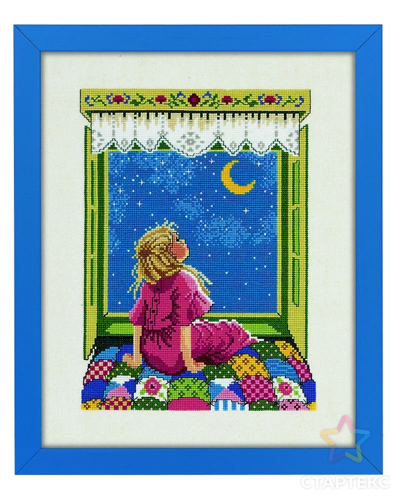 Набор для вышивания "Девочка и звезды" арт. ГЕЛ-15056-1-ГЕЛ0010285 1