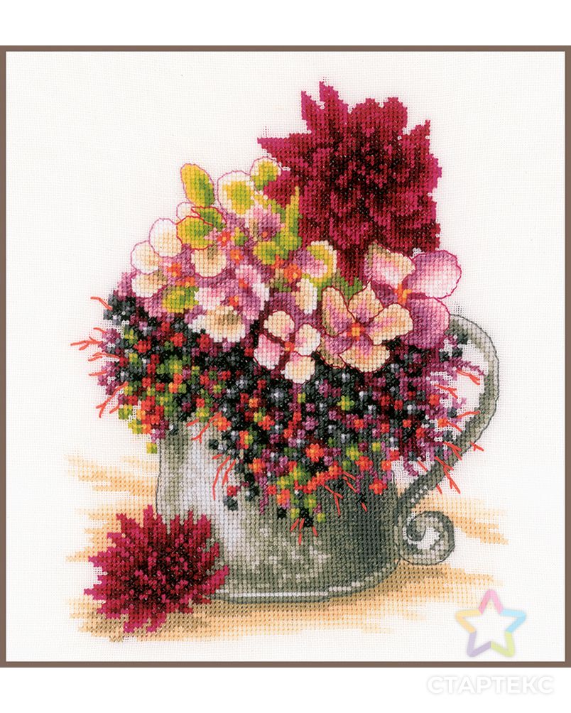 Набор для вышивания "Pink blush bouquet" арт. ГЕЛ-15510-1-ГЕЛ0161803 1