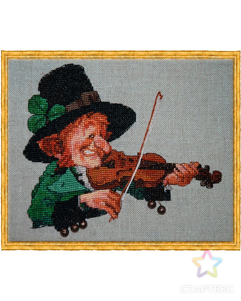 Набор для вышивания "The Green Violin" (Зелёный скрипач) арт. ГЕЛ-15879-1-ГЕЛ0114670 1