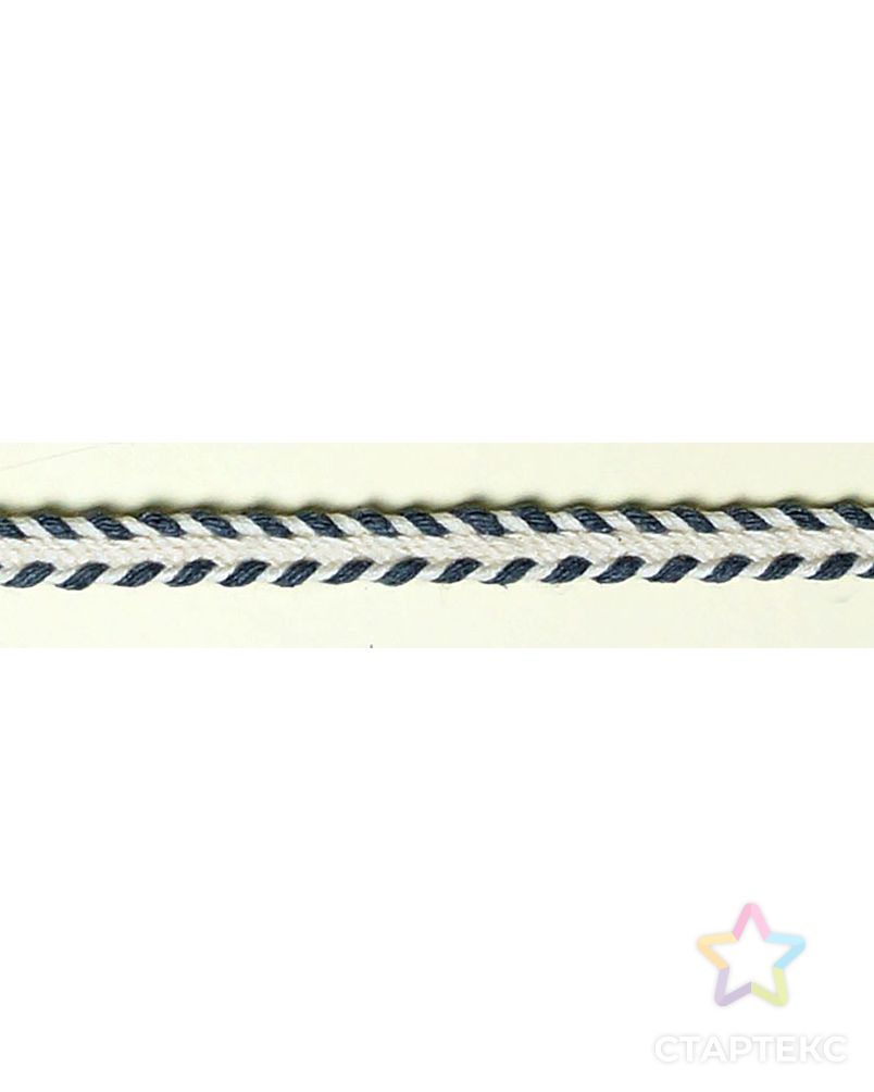 Тесьма декоративная "плетенка", 8 мм, цвет серый 25м арт. ГЕЛ-16239-1-ГЕЛ0114127 1