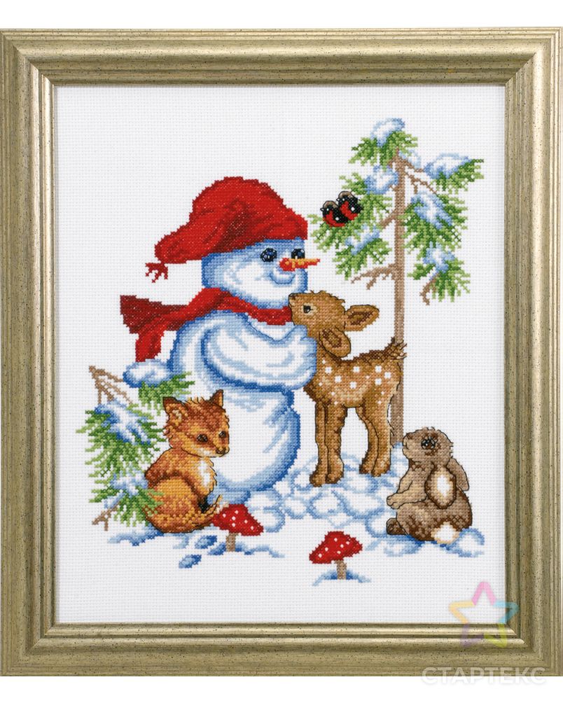 Набор для вышивания "Снеговик" арт. ГЕЛ-17074-1-ГЕЛ0118059 1