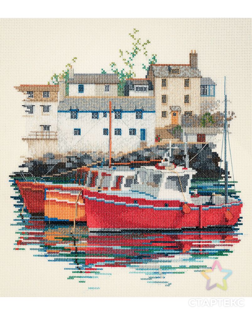 Набор для вышивания "Fishin Village" арт. ГЕЛ-17092-1-ГЕЛ0119572 1