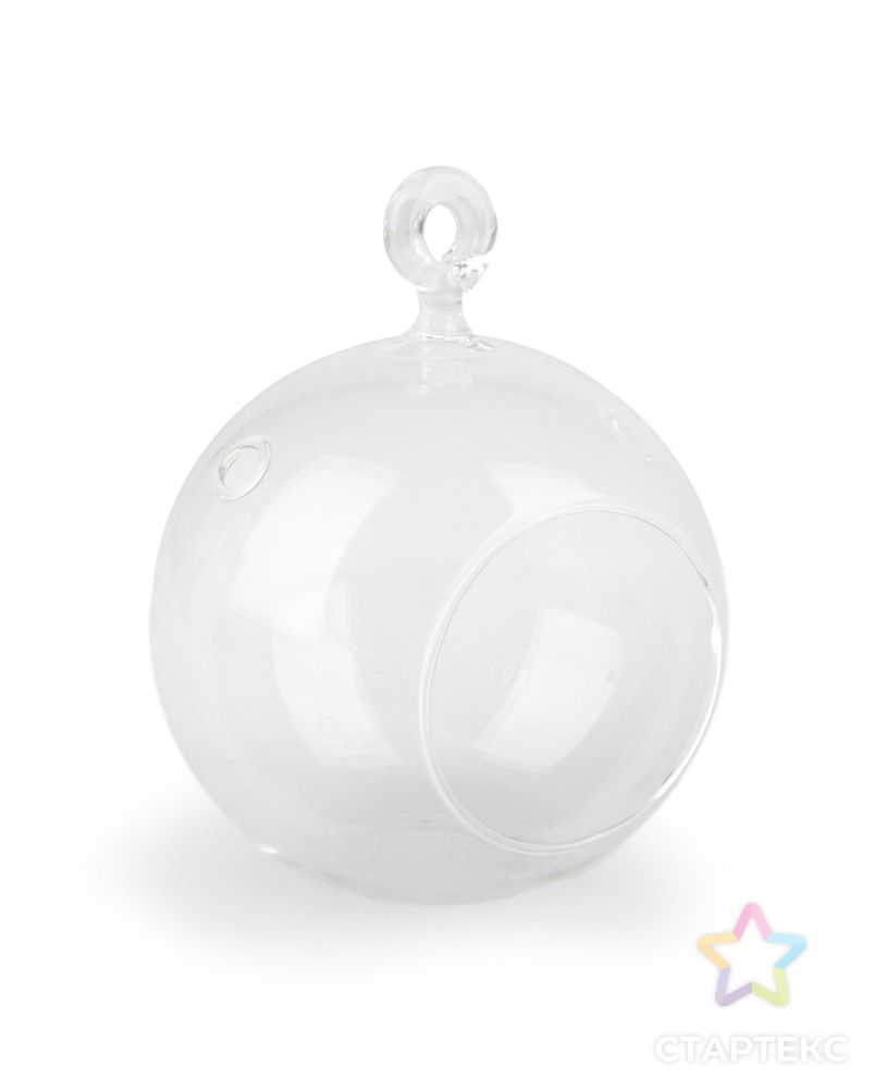 Стеклянный шар с отверстием прозрачного цвета - купить в Москве оптом и в розницу по недорогой цене в интернет-магазине Стартекс (ГЕЛ0148666)