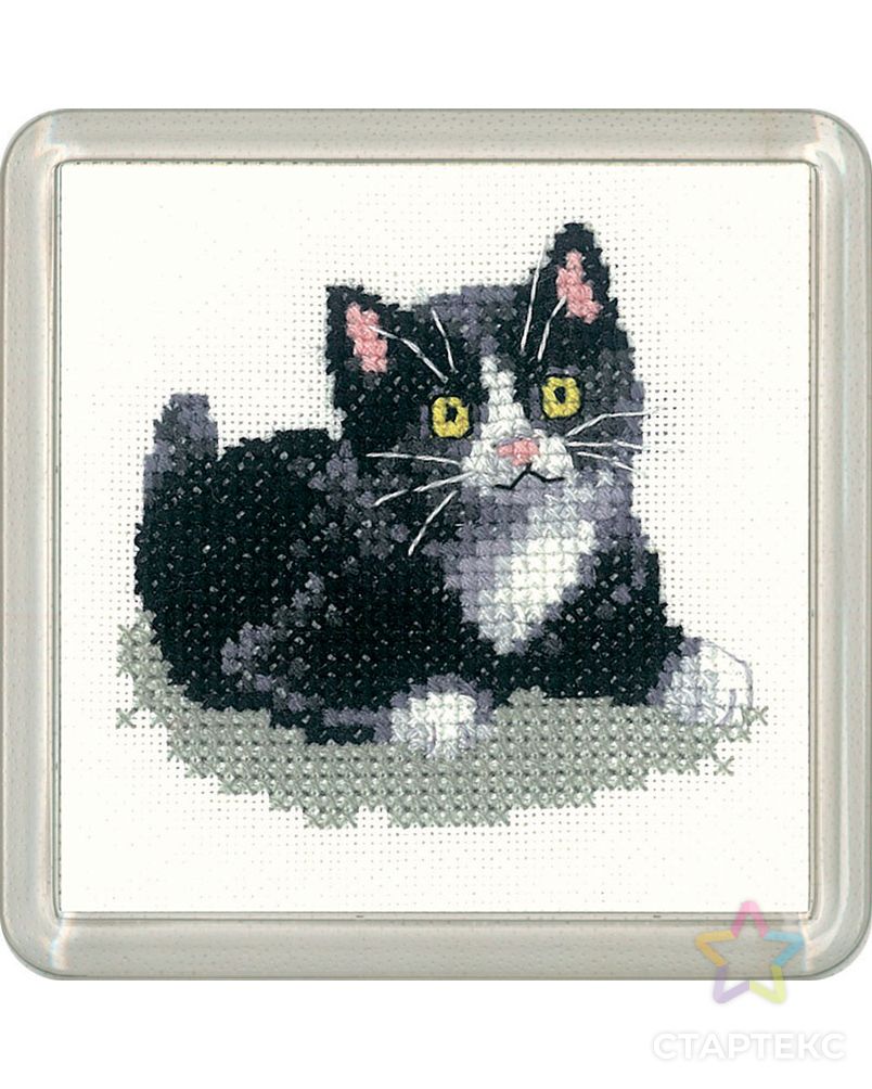 Набор для вышивания "Чёрно-белый котёнок" арт. ГЕЛ-18572-1-ГЕЛ0130655 1