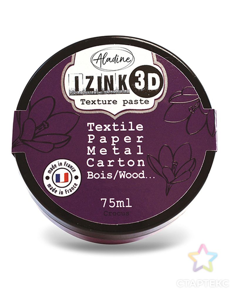 Паста текстурная IZINK 3D арт. ГЕЛ-20015-1-ГЕЛ0128689 1