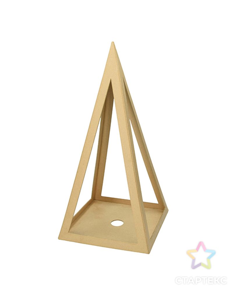 Подставка для свечи "Пирамида" из папье-маше арт. ГЕЛ-20847-1-ГЕЛ0128536 1