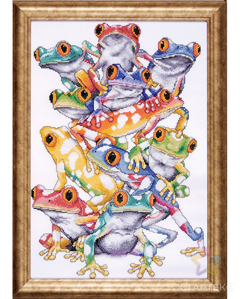 Набор для вышивания "Кучка лягушек" арт. ГЕЛ-21190-1-ГЕЛ0162918 1
