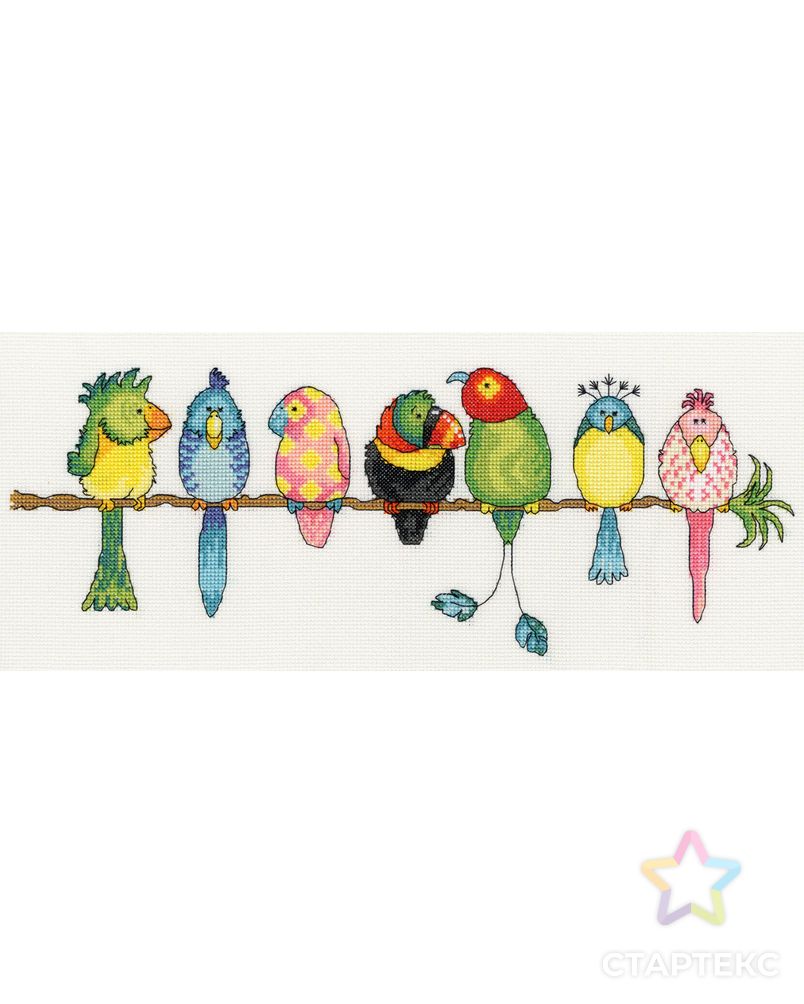 Набор для вышивания "Exotic Birds" (Экзотические птицы) арт. ГЕЛ-21331-1-ГЕЛ0115189 1