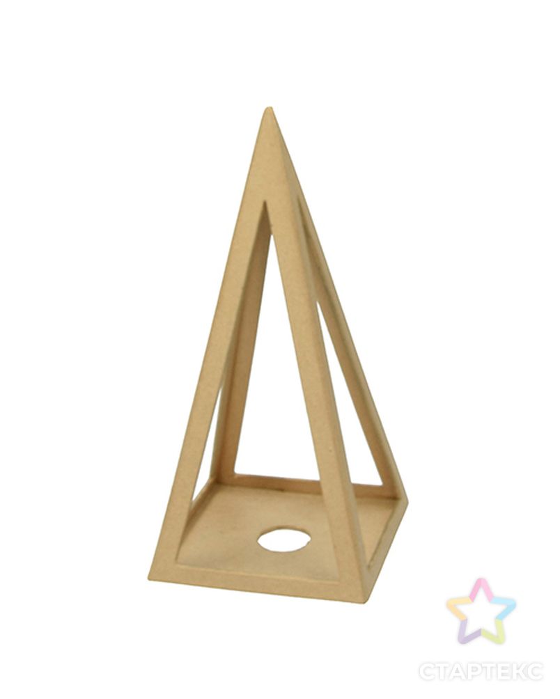Подставка для свечи "Пирамида" из папье-маше арт. ГЕЛ-21904-1-ГЕЛ0128533 1