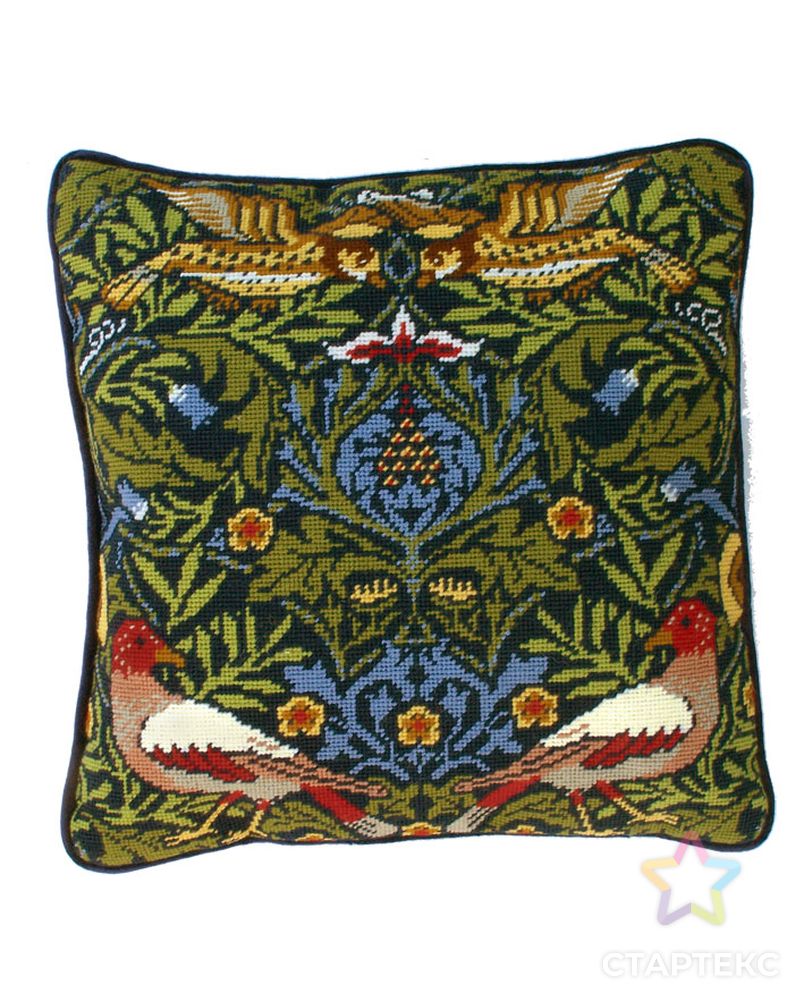 Набор для вышивания подушки "Bird" William Morris (Птицы) арт. ГЕЛ-21950-1-ГЕЛ0115109 1