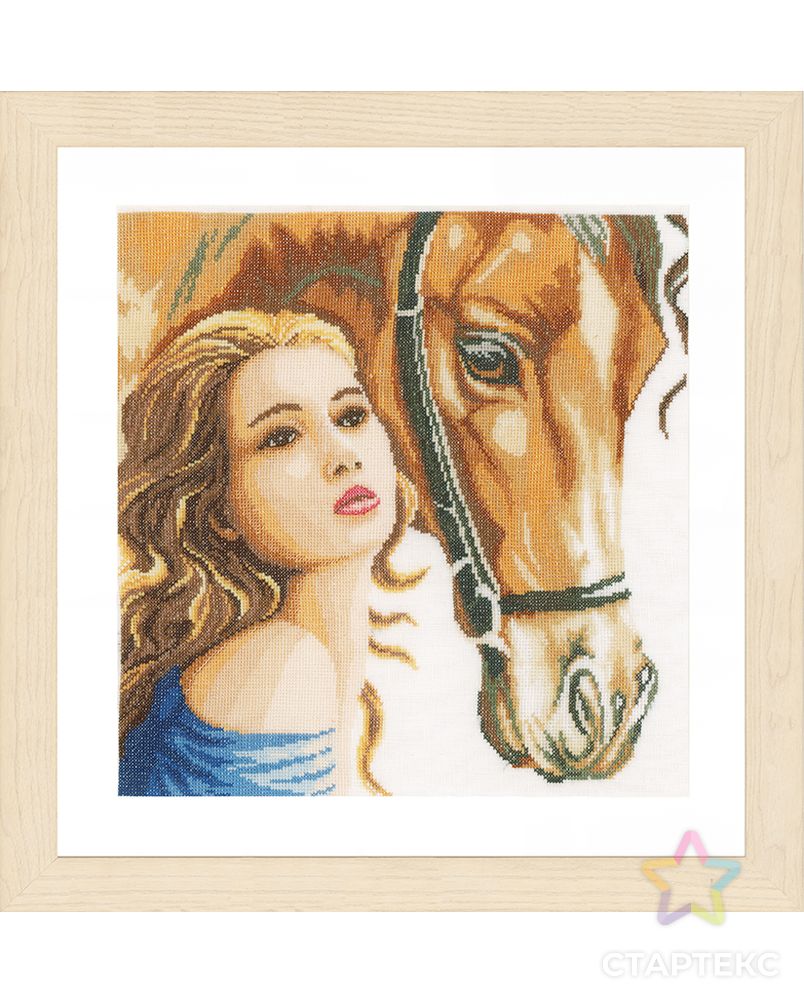 Набор для вышивания "Woman and horse" арт. ГЕЛ-22807-1-ГЕЛ0102911 1