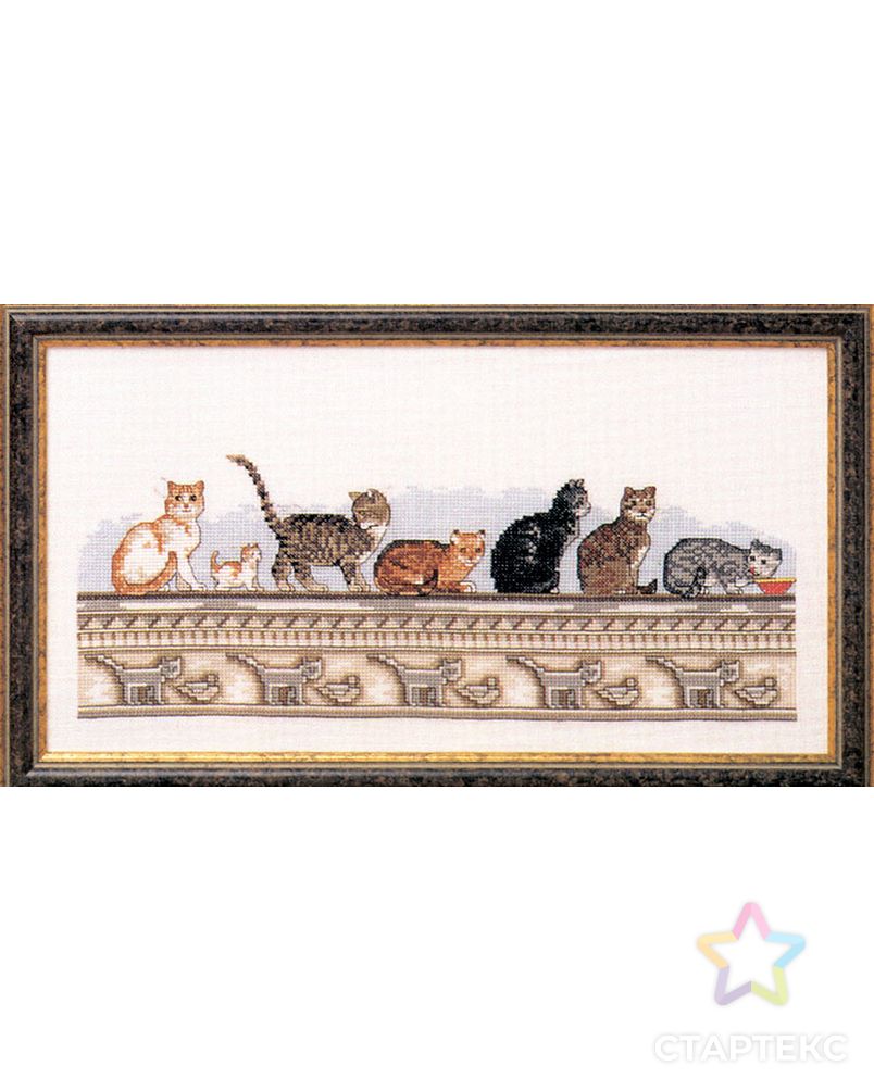 Набор для вышивания "Кошки на стене" арт. ГЕЛ-23237-1-ГЕЛ0125154 1