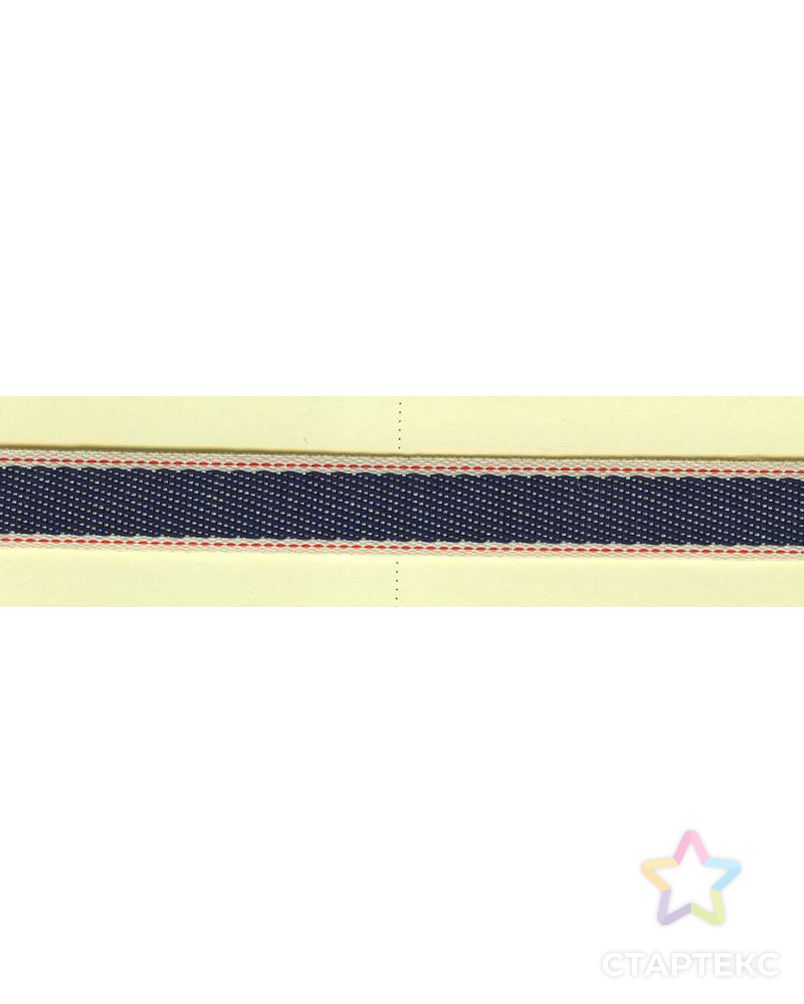 Тесьма декоративная, 13 мм, цвет джинс (30м) арт. ГЕЛ-23464-1-ГЕЛ0114050 1