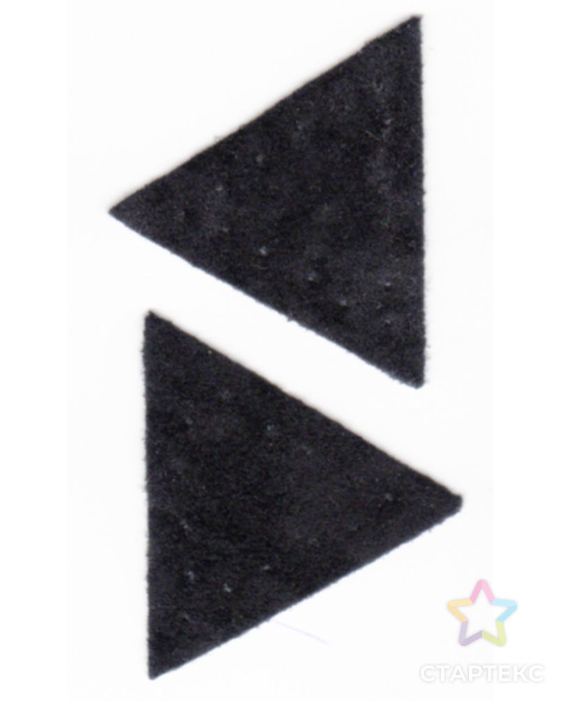 Заплатка "Треугольник" искусственная замша, цвет черный арт. ГЕЛ-23987-1-ГЕЛ0147091 1