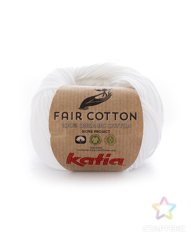 Пряжа Fair Cotton, 100% хлопок, 50 г, 155 м арт. ГЕЛ-26394-1-ГЕЛ0110062 1