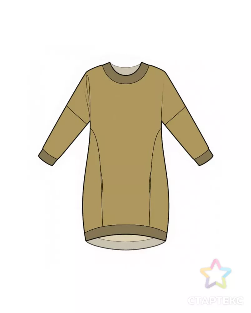 Выкройка: трикотажная туника арт. ВКК-3917-4-ЛК0002037 - рис. 1