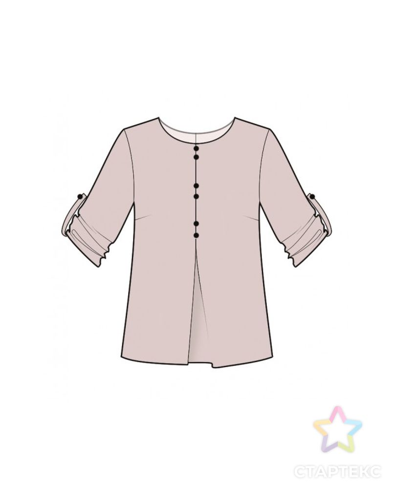 Выкройка: шелковая блузка арт. ВКК-3448-1-ЛК0002067 1